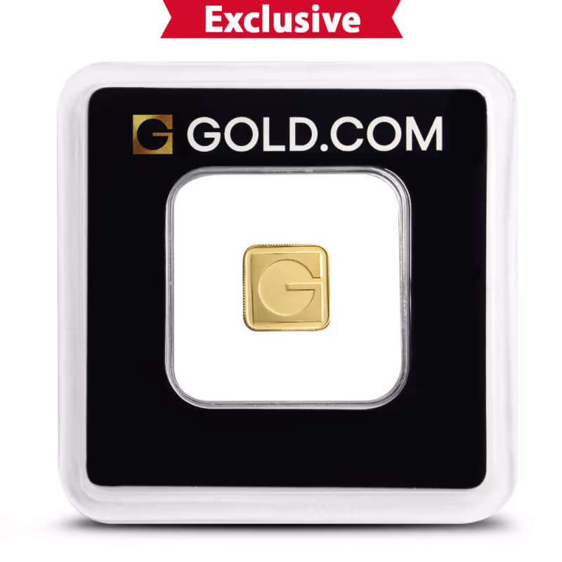 1 Gram Gold.com Square Gold Bar