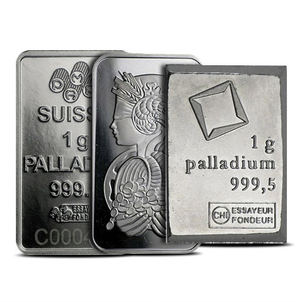 1 Gram Palladium Bar (Varied Condition, Any Mint)