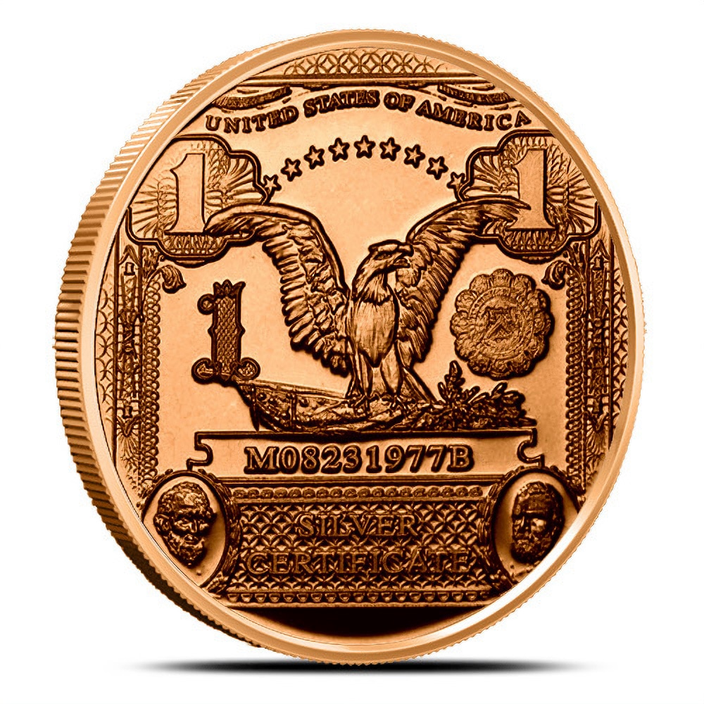 1 oz $1 Banknote Copper Round (New)