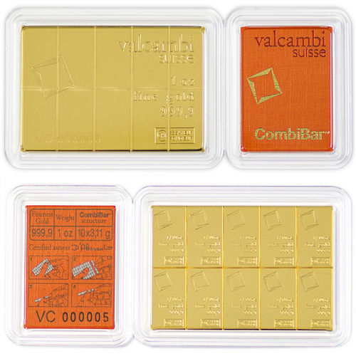 1 oz Argor Heraeus Gold Bar (New w/ Assay)