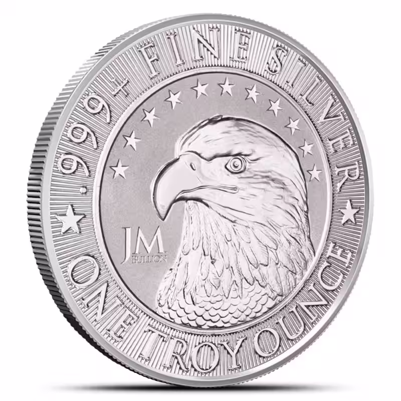 1 oz Bullion Metals Eagle Silver Round (Reverse Proof-Like)