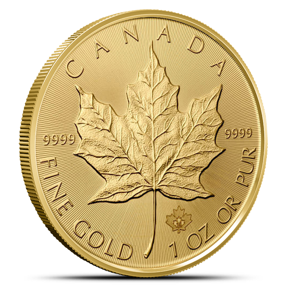 1 oz Canadian Gold Maple Leaf Coin (.9999 Pure)