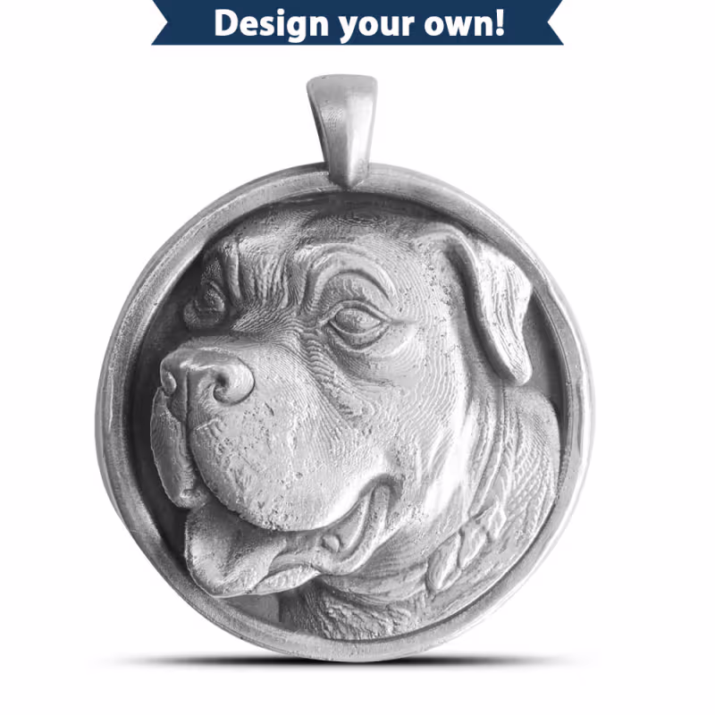 1 oz Custom High Relief Silver Pendant (New w/ CoA)
