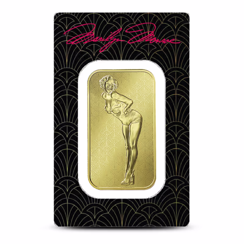 1 oz Marilyn Monroe Gold Bar