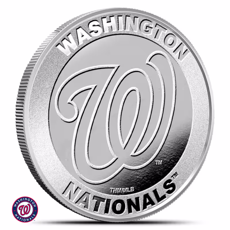1 oz MLB Washington Nationals Silver Round (BU)