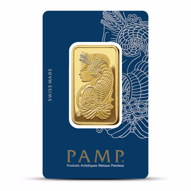 1 oz PAMP Suisse Lady Fortuna Gold Bar (Carbon Neutral)
