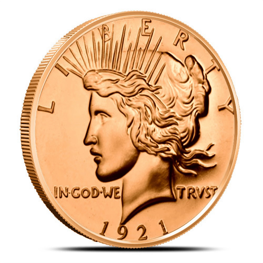 1 oz Peace Dollar .999 Copper Rounds Online