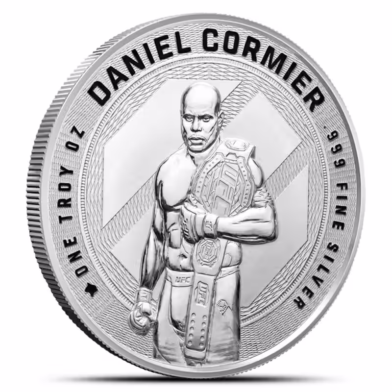 1 oz Reverse Proof Texas Mint UFC Daniel Cormier Silver Round (Capsule + Box)