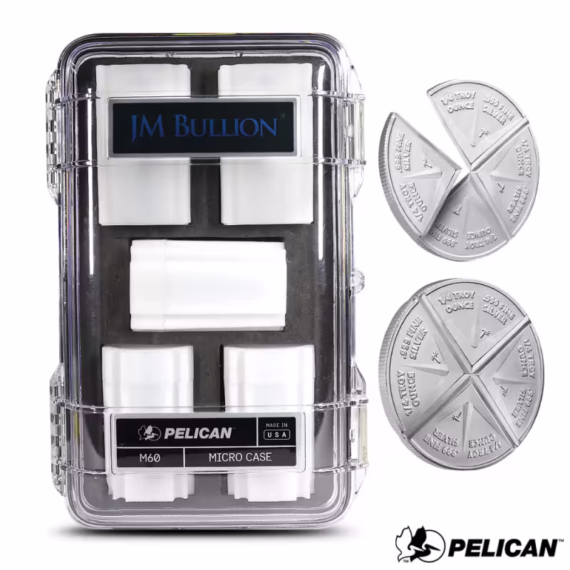 1 oz Silver Divisible Round Mini Monster Box (100 Rounds, Bullion Metals Pelican Case, New)