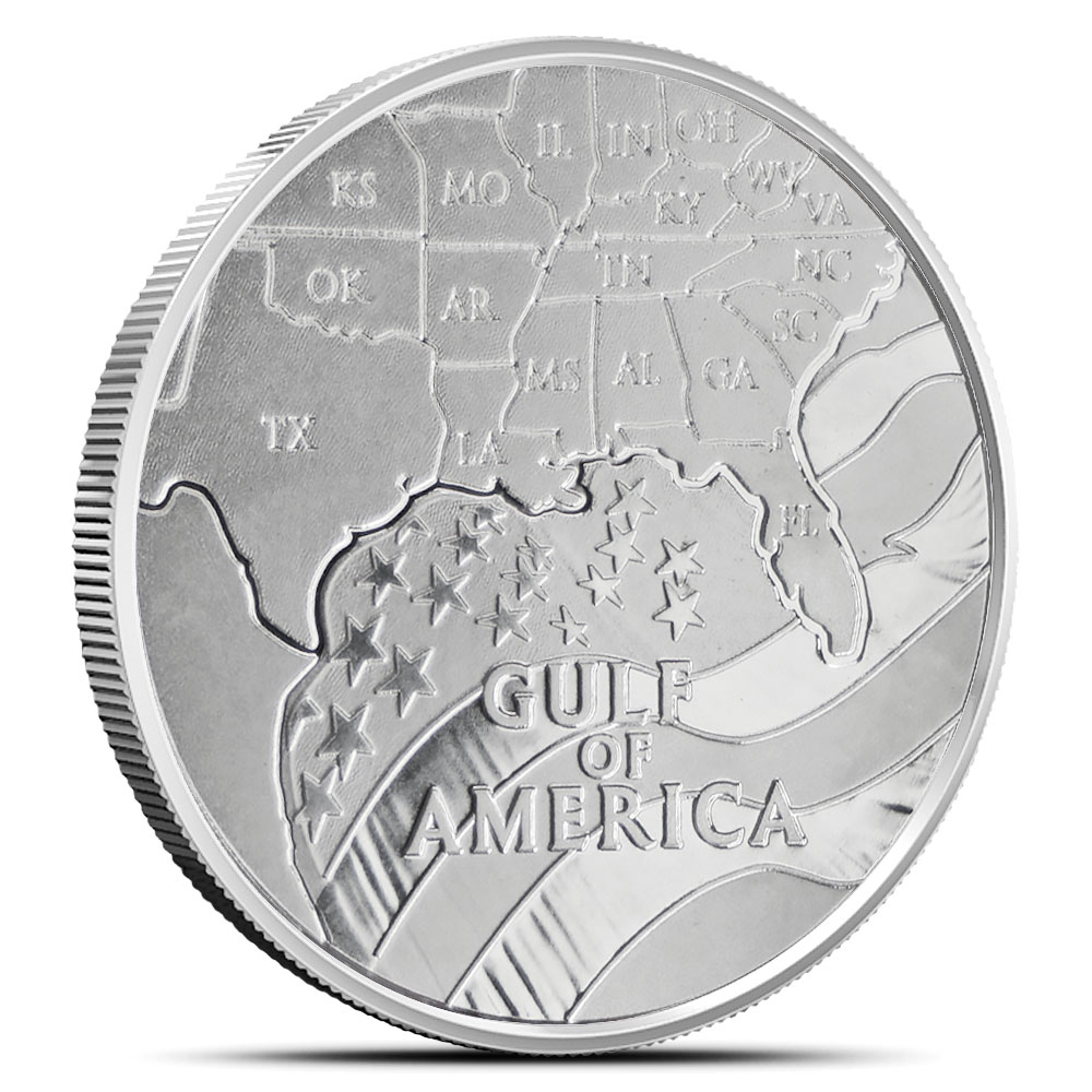 1 oz SilverTowne Gulf of America Silver Round
