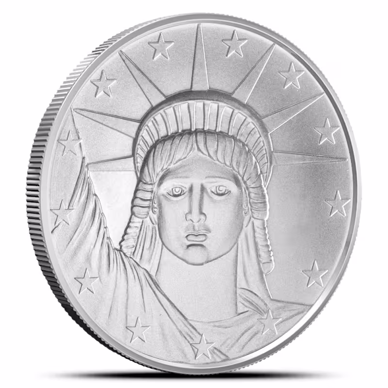 1 oz SilverTowne Lady Liberty Silver Round (New)