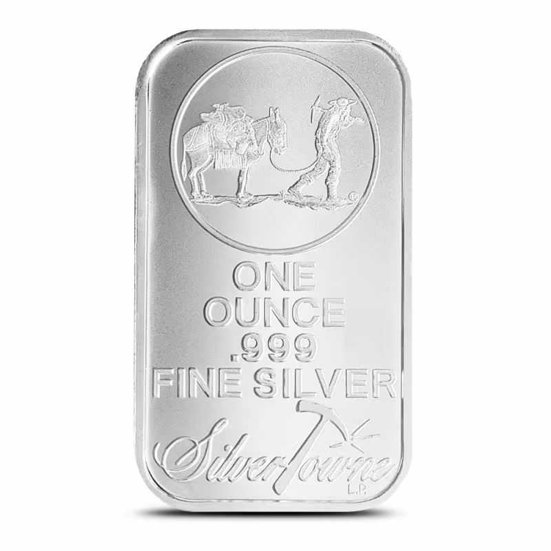 1 oz SilverTowne Prospector Silver Bar (New)