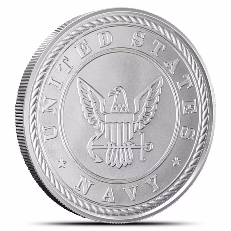1 oz United States Armed Forces Navy Silver Round