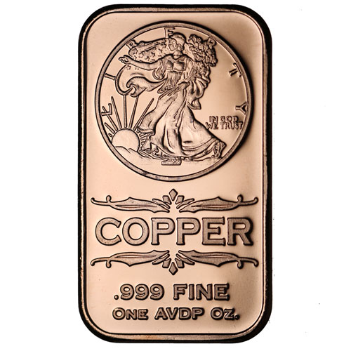 1 oz Walking Liberty Copper Bars Online