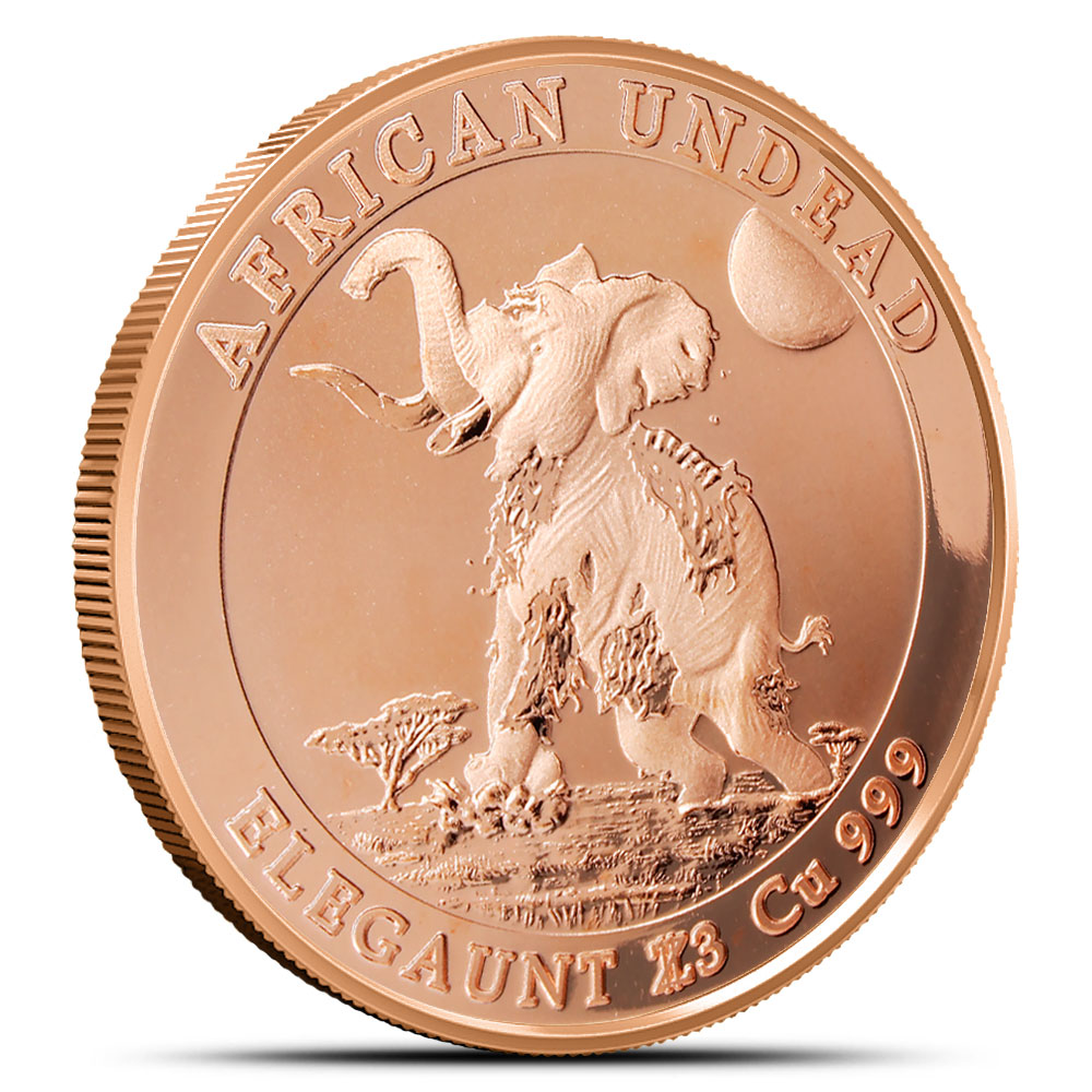 1 oz Zombucks World Elegaunt Copper Round (New)
