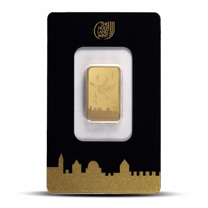 10 Gram The Holy Land Mint Gold Bar (New w/ Assay)
