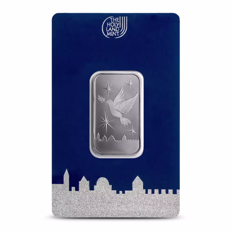10 Gram The Holy Land Mint Silver Bar (New w/ Assay)