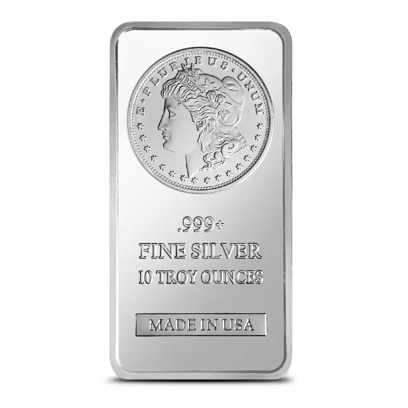 10 oz SilverTowne Morgan Silver Bar (New)