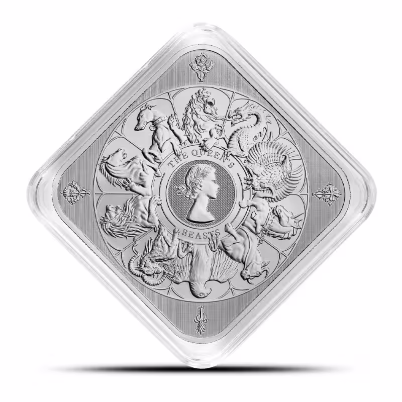 10 oz The Royal Mint Queen's Beast Completer Silver Bar (New)