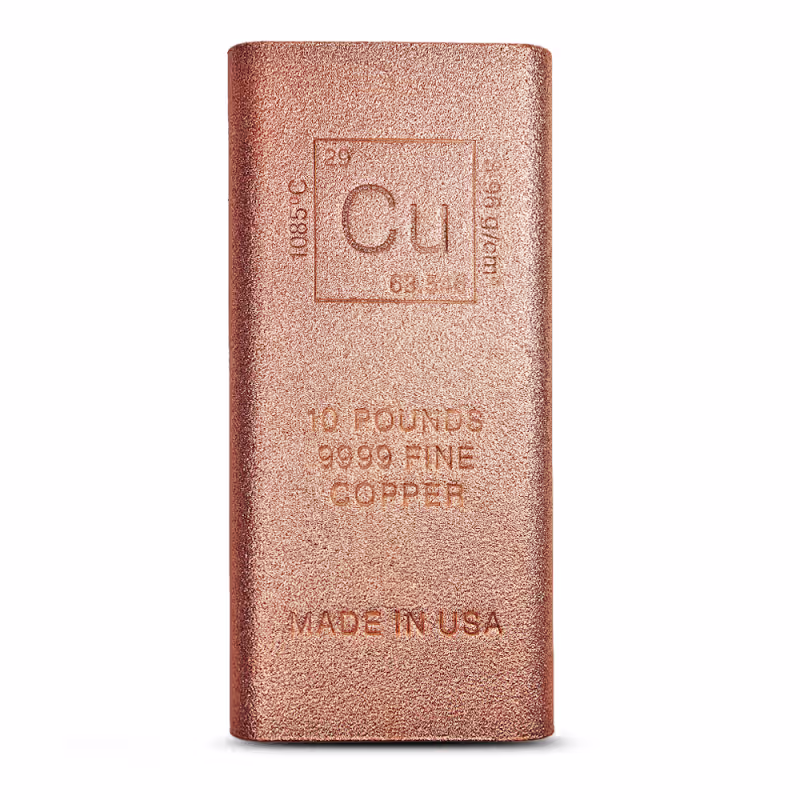 10 Pound Elemental Flat Copper Bar (New)