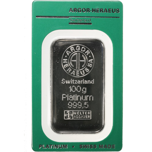 100 Gram Platinum Bar (Varied Condition, Any Mint)