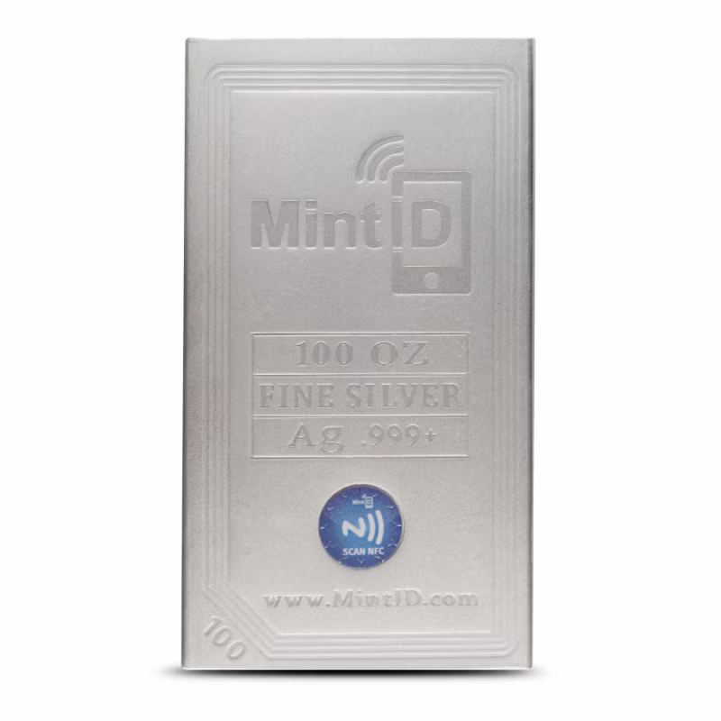 100 oz MintID Silver Bar