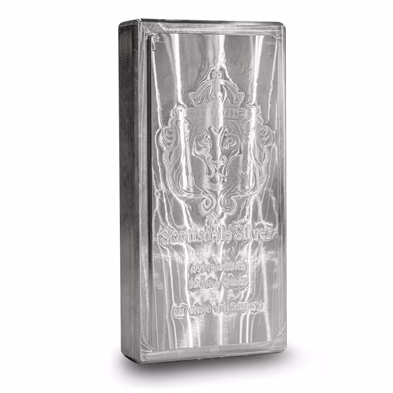 100 oz Scottsdale Stacker Silver Bar
