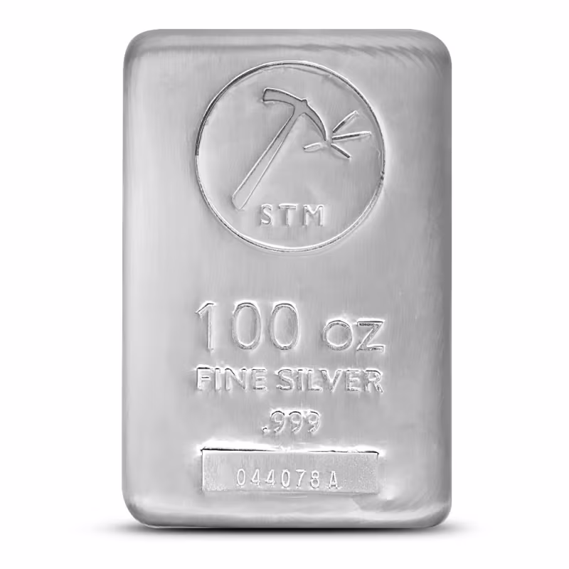100 oz SilverTowne Silver Bar (New)