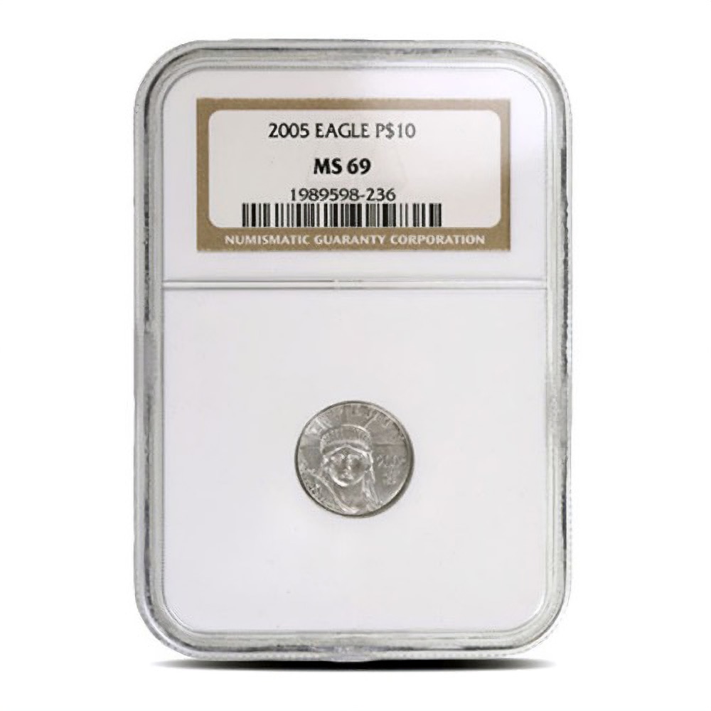1/10 oz American Platinum Eagle Coin NGC MS69