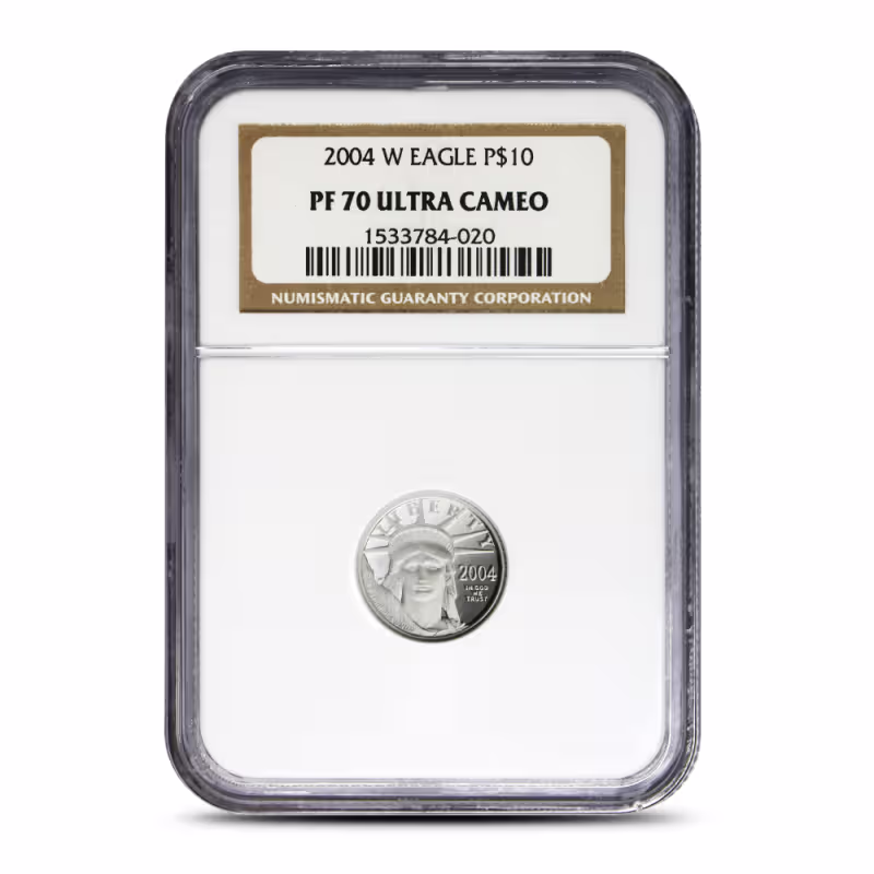 1/10 oz Proof American Platinum Eagle Coin PR/PF70