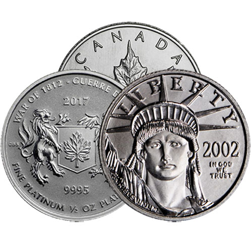 1/2 oz Platinum Coin (Varied Condition, Any Mint)