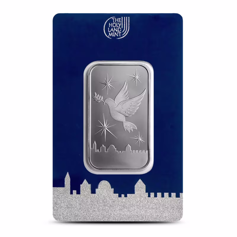 1/2 oz The Holy Land Mint Silver Bar (New w/ Assay)