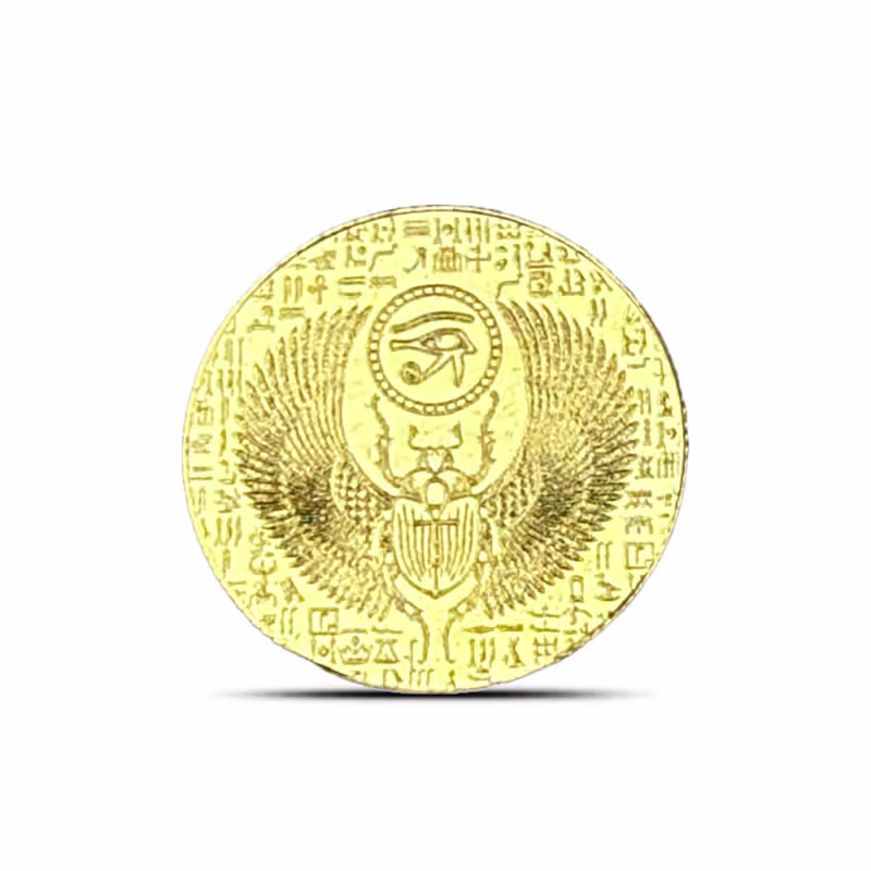 1/200 oz Monarch Egyptian Scarab Gold Round (New)