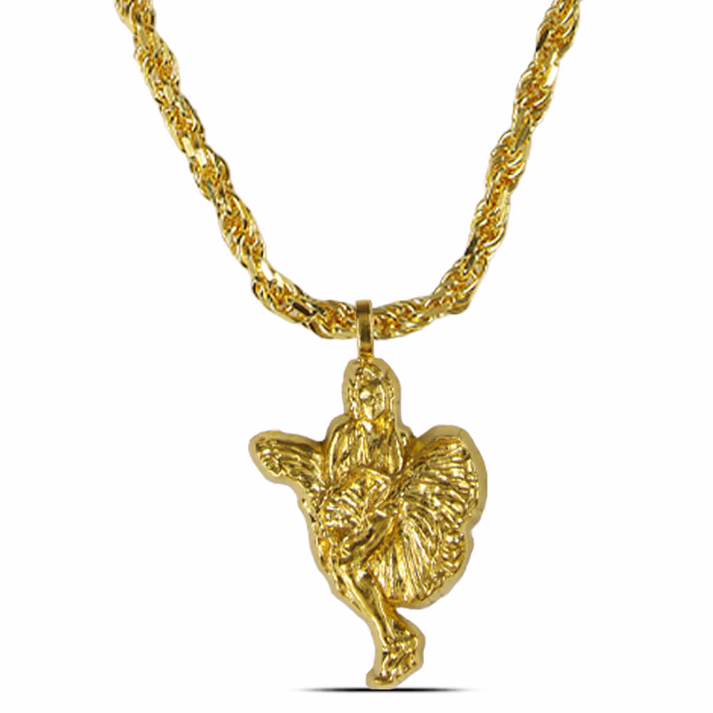 12.4 Gram Marilyn Monroe Shaped Gold Pendant