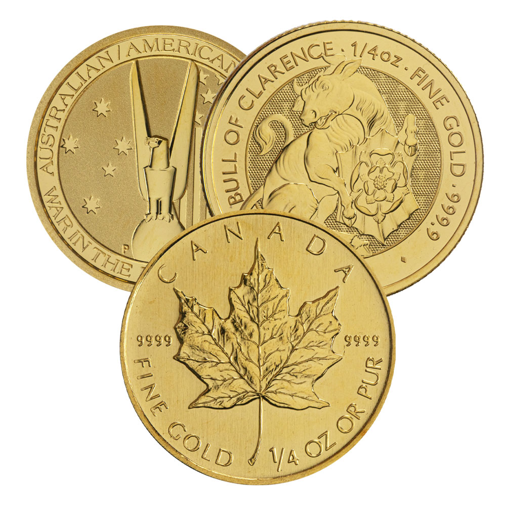 1/4 oz Gold Coin (Varied Condition, Any Mint, Random Year)