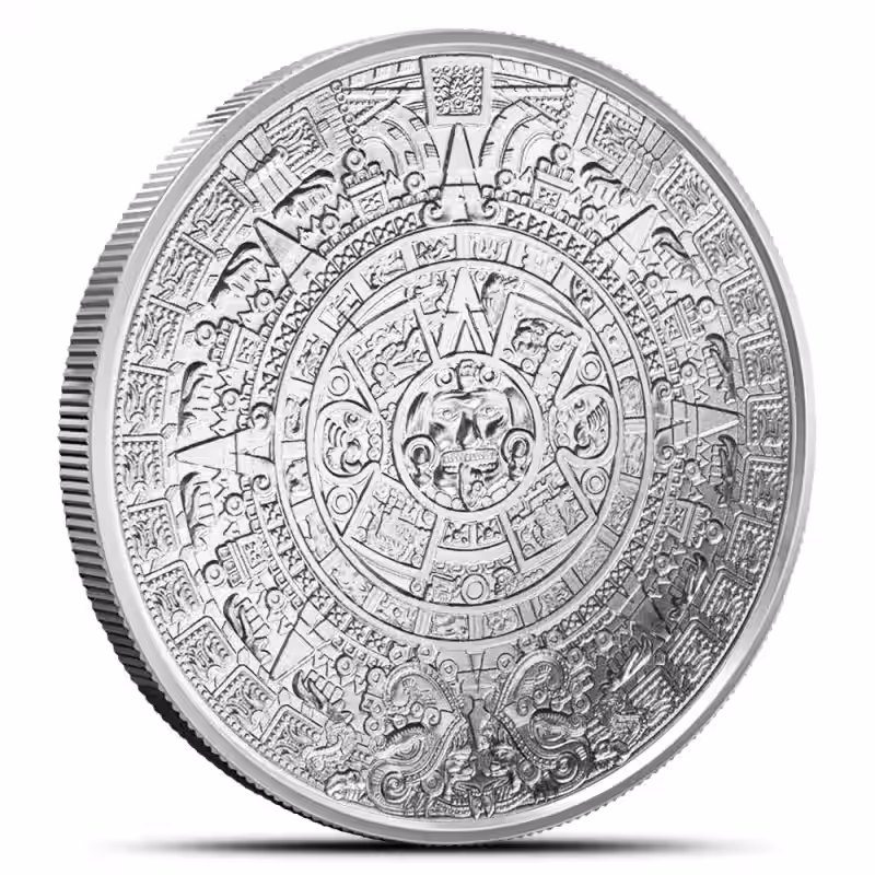 1/4 oz SilverTowne Aztec Calendar Silver Rounds (New)