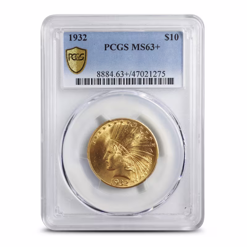 1932 Pre-33 $10 Indian Gold Eagle Coin MS63 (PCGS or NGC)