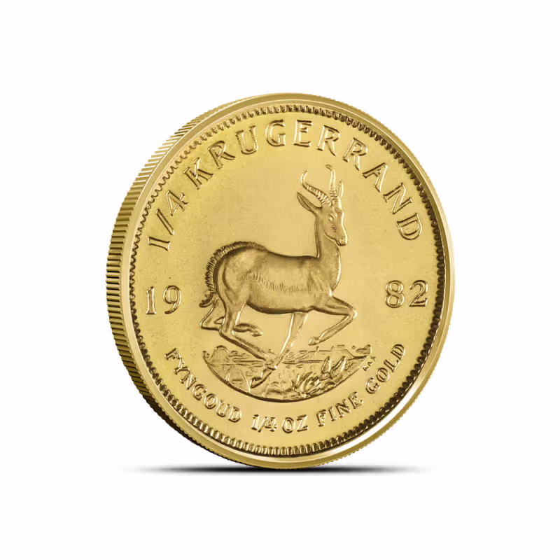 1982 1/4 oz South African Gold Krugerrand Coin