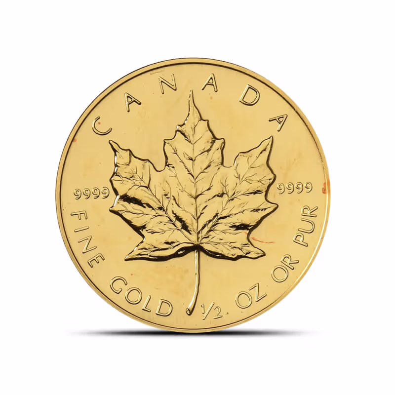 1986 1/2 oz Canadian Gold Maple Leaf Coin