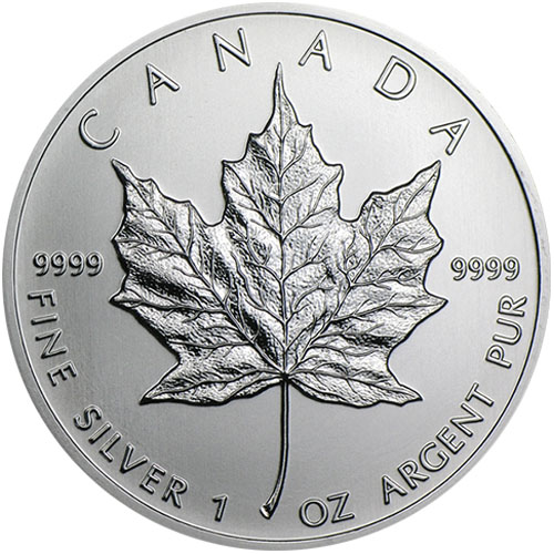 1991 1 oz Canadian Silver Maple Leaf Coin (BU)