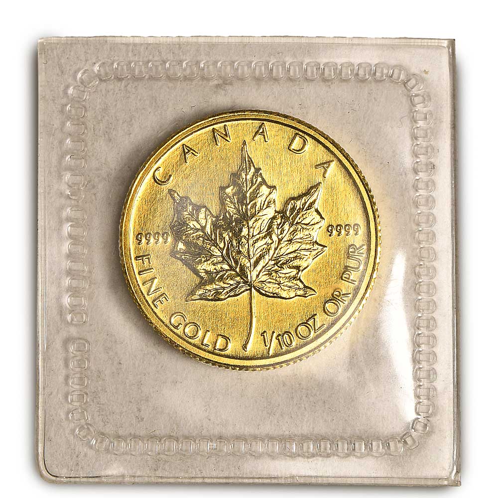 2001 1/10 oz Canadian Gold Maple Leaf Coin