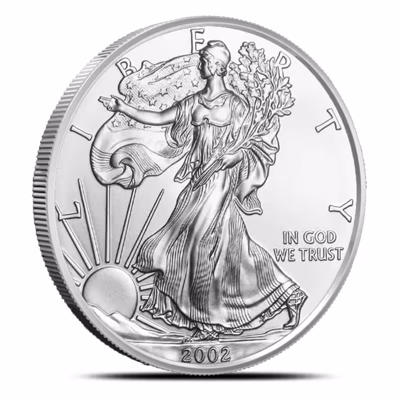 2002 1 oz American Silver Eagle Coin