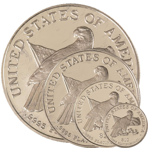 2003 Proof 4-Coin American Platinum Eagle Set