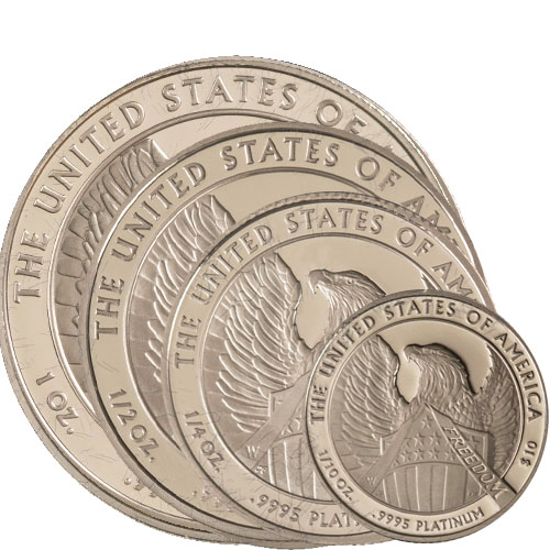 2007 Proof 4-Coin American Platinum Eagle Set
