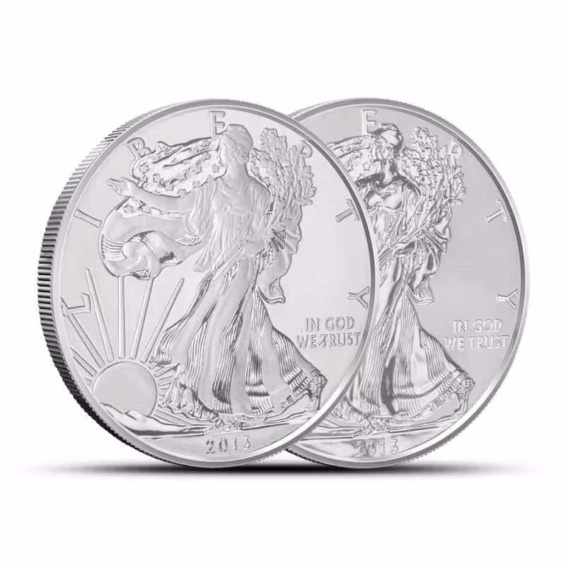 2013-W Silver Eagle West Point 75th Anniversary 2-Coin Set