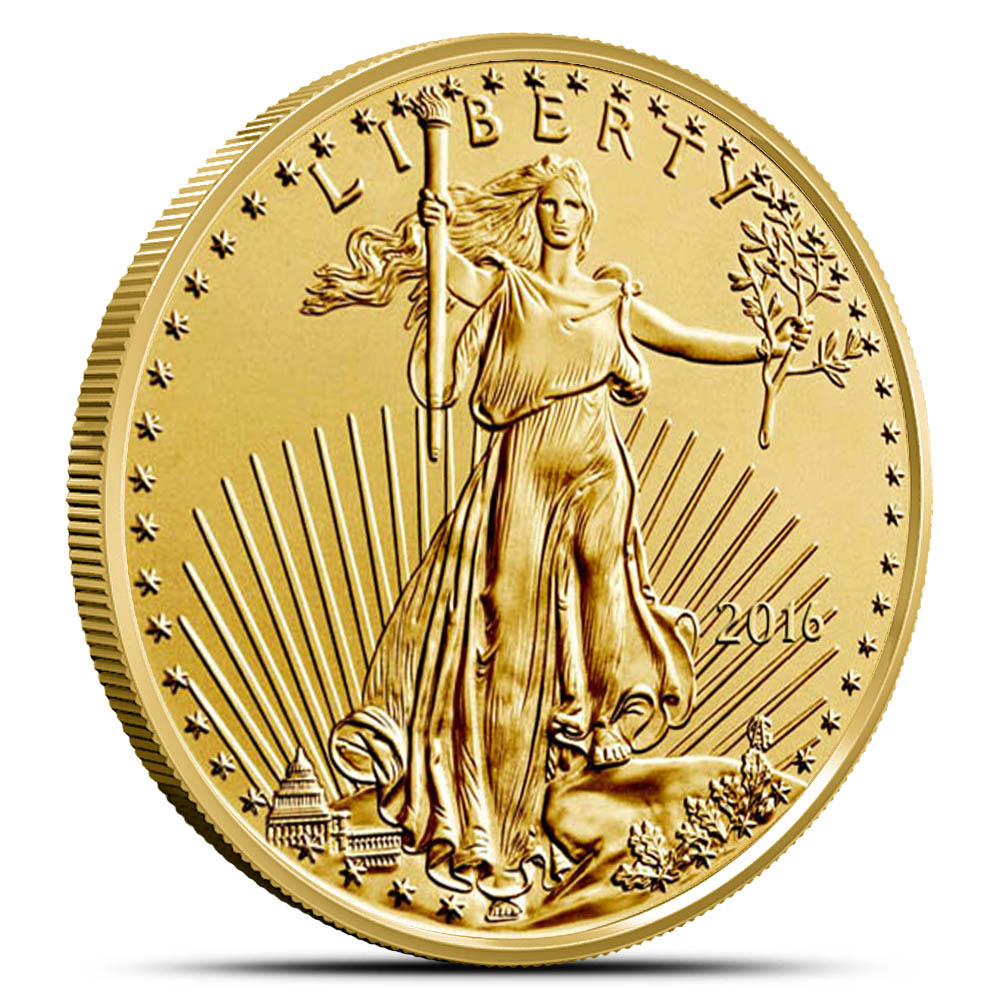 2016 1 oz American Gold Eagle Coin (BU)