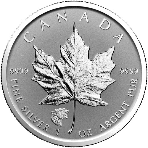 2017 1 oz Cougar Privy Canadian Silver Maple Leaf Reverse Proof Coin