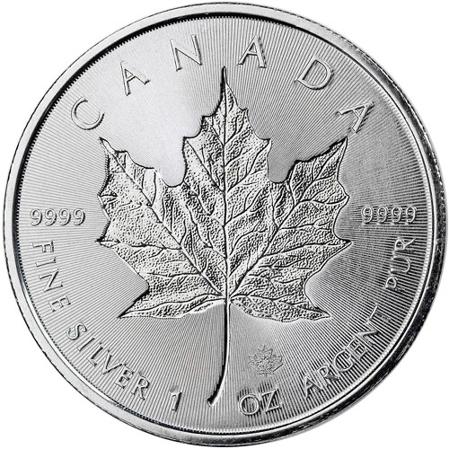 2018 1 oz Canadian Silver Incuse Maple Leaf Coin