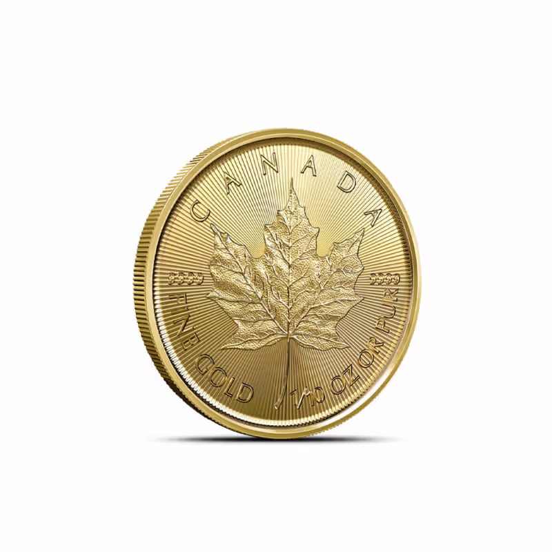 2020 1/10 oz Canadian Gold Maple Leaf Coins