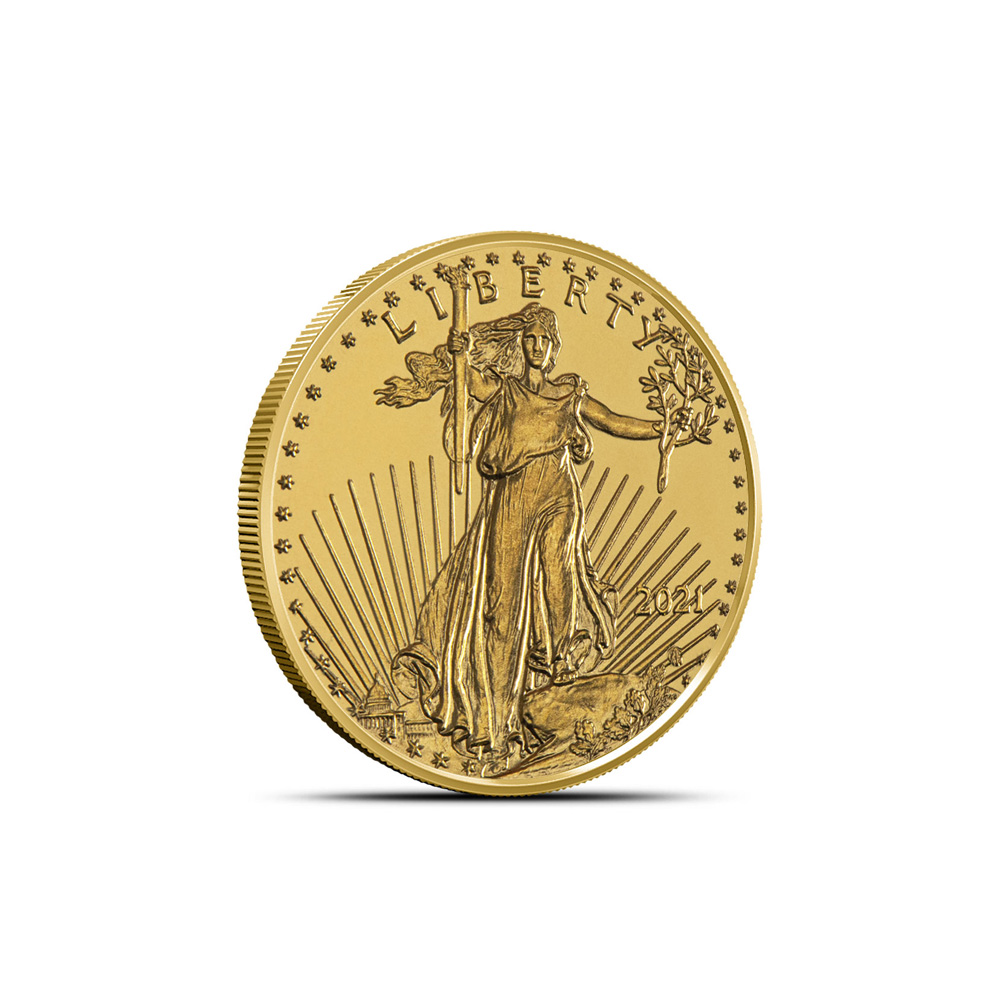 2021 1/10 oz American Gold Eagle Coin New Design